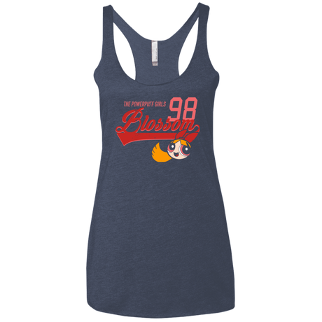 T-Shirts Vintage Navy / X-Small Blossom Women's Triblend Racerback Tank
