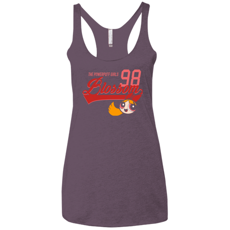 T-Shirts Vintage Purple / X-Small Blossom Women's Triblend Racerback Tank