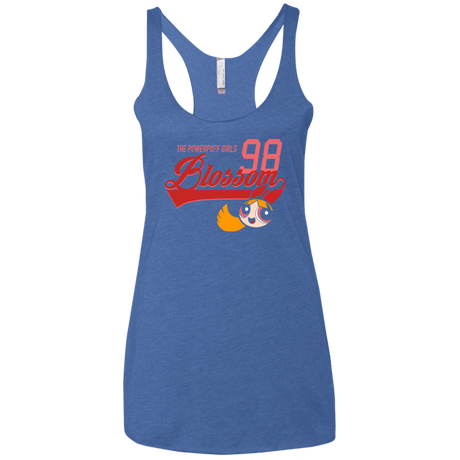 T-Shirts Vintage Royal / X-Small Blossom Women's Triblend Racerback Tank