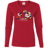 T-Shirts Red / S Blow Me Down Women's Long Sleeve T-Shirt