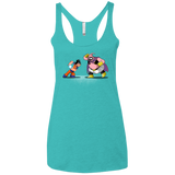 T-Shirts Tahiti Blue / X-Small Blow Me Down Women's Triblend Racerback Tank