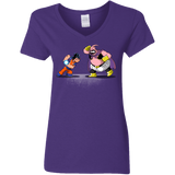 T-Shirts Purple / S Blow Me Down Women's V-Neck T-Shirt