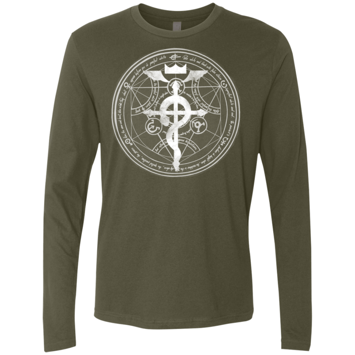 T-Shirts Military Green / S Blue Alchemist Men's Premium Long Sleeve