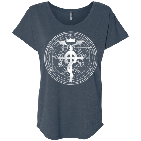 T-Shirts Indigo / X-Small Blue Alchemist Triblend Dolman Sleeve