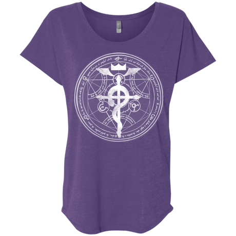 T-Shirts Purple Rush / X-Small Blue Alchemist Triblend Dolman Sleeve