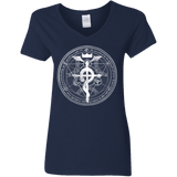 T-Shirts Navy / S Blue Alchemist Women's V-Neck T-Shirt