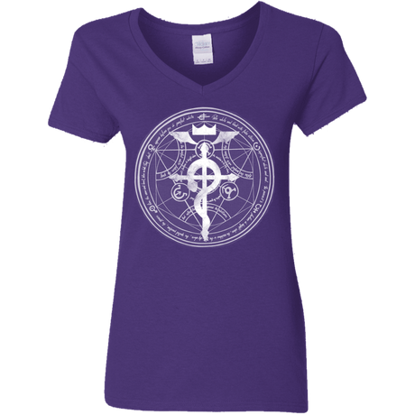 T-Shirts Purple / S Blue Alchemist Women's V-Neck T-Shirt