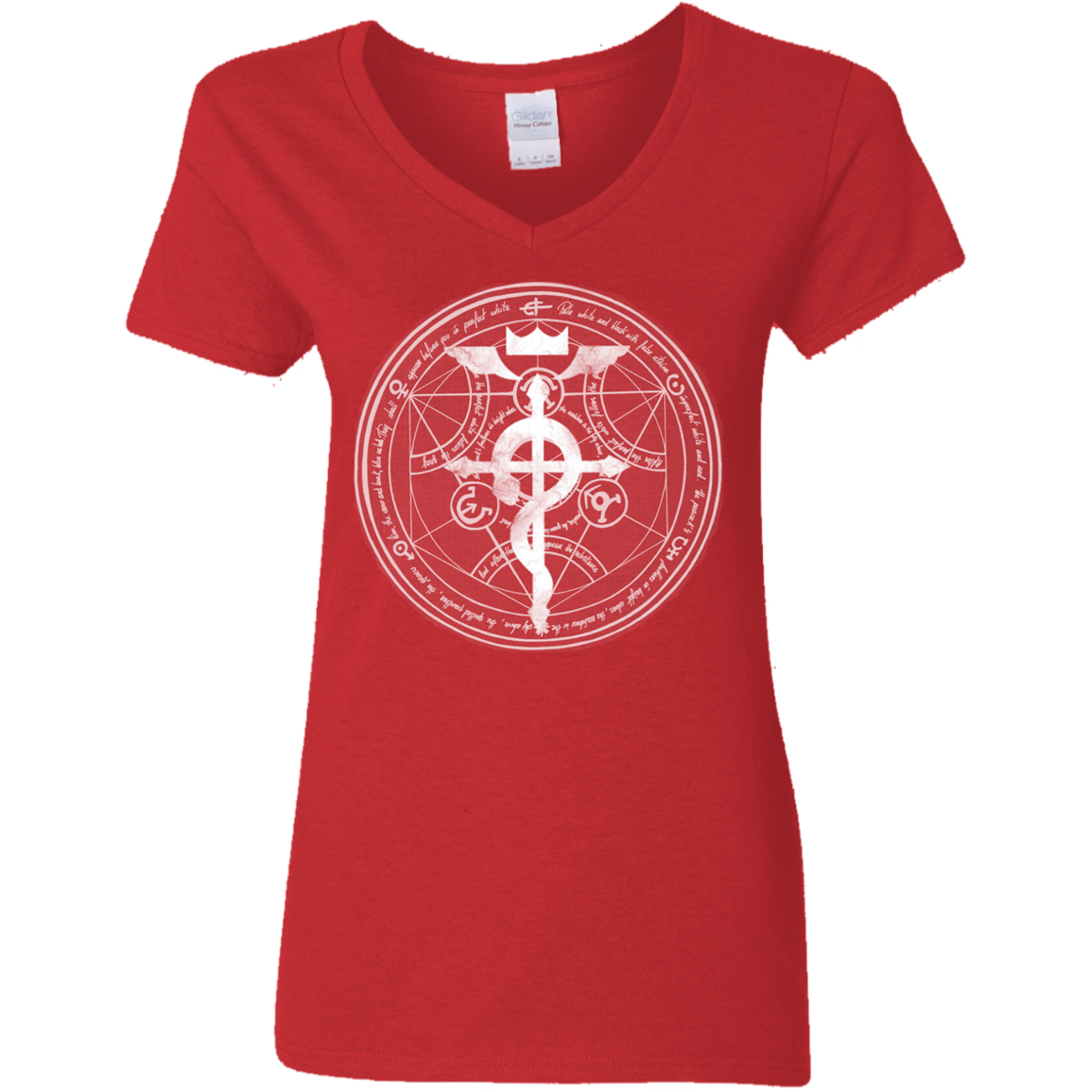 T-Shirts Red / S Blue Alchemist Women's V-Neck T-Shirt