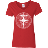 T-Shirts Red / S Blue Alchemist Women's V-Neck T-Shirt