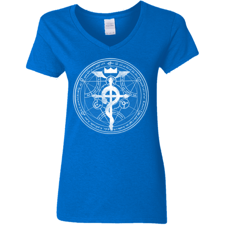 T-Shirts Royal / S Blue Alchemist Women's V-Neck T-Shirt