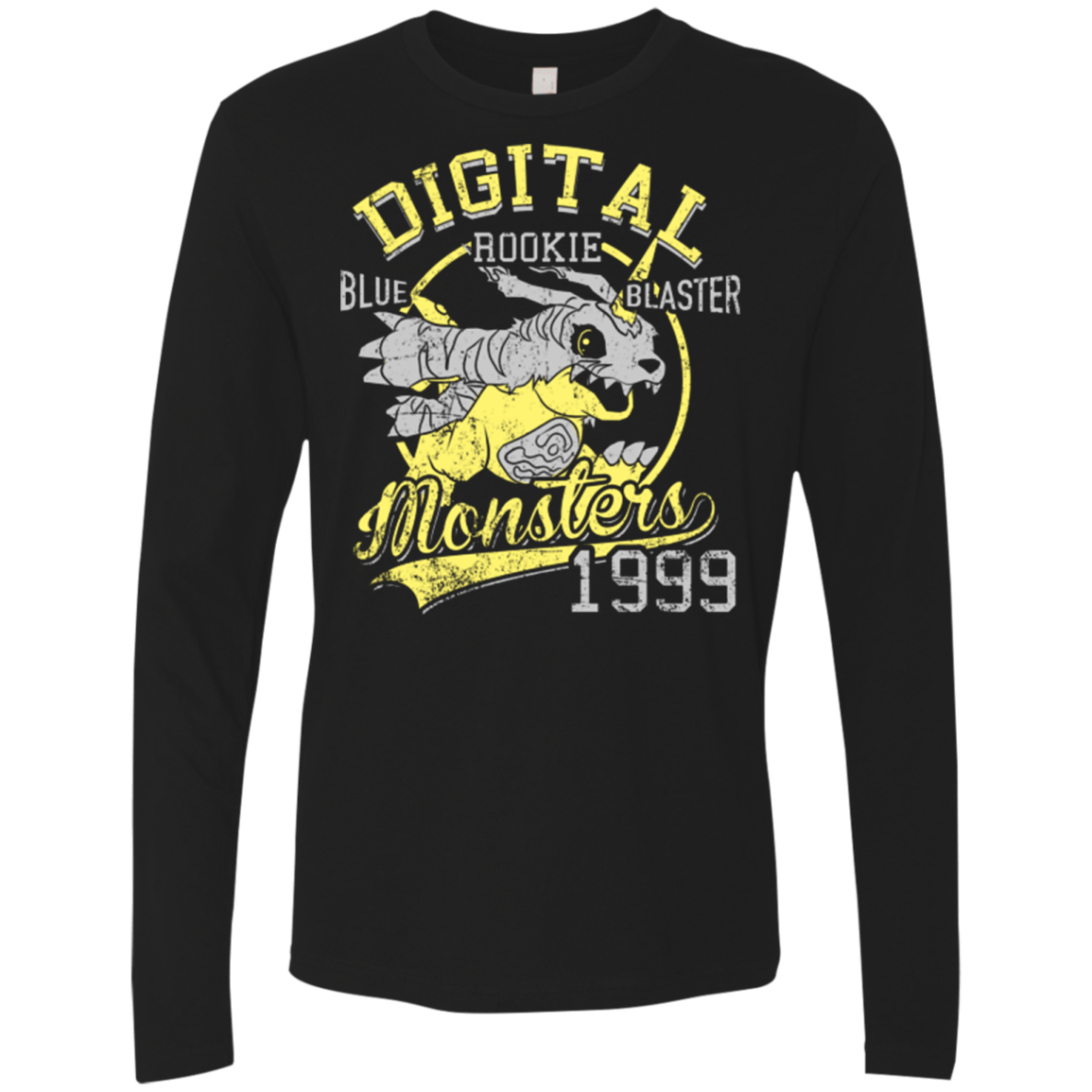 T-Shirts Black / Small Blue Blaster Men's Premium Long Sleeve