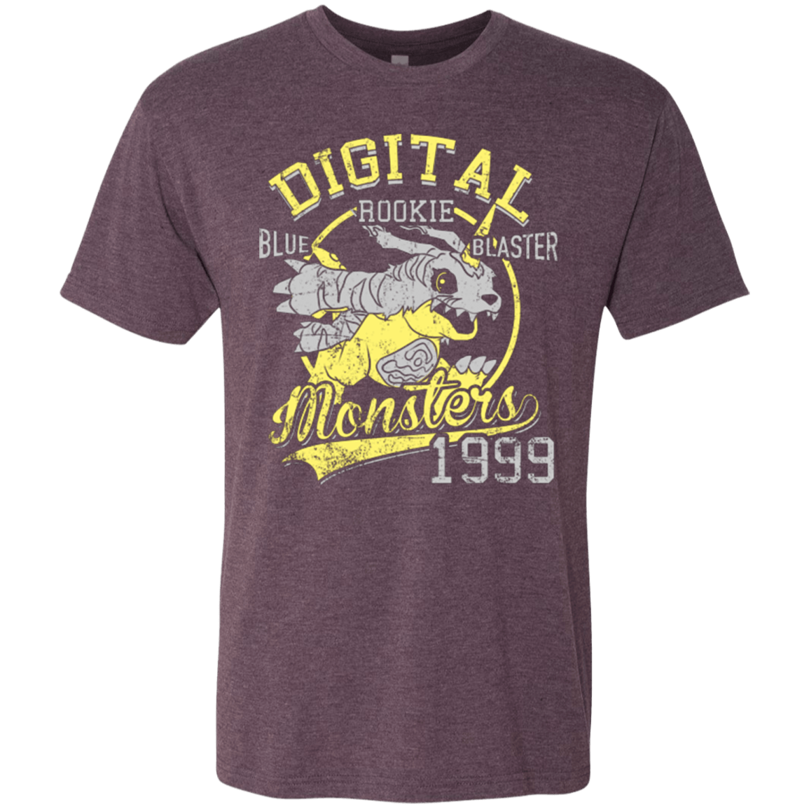 T-Shirts Vintage Purple / Small Blue Blaster Men's Triblend T-Shirt