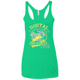 T-Shirts Envy / X-Small Blue Blaster Women's Triblend Racerback Tank