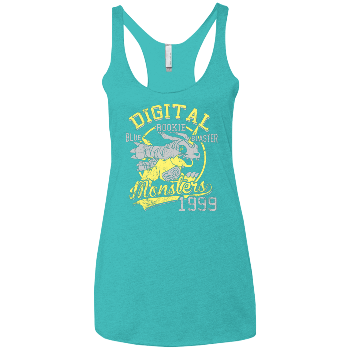T-Shirts Tahiti Blue / X-Small Blue Blaster Women's Triblend Racerback Tank