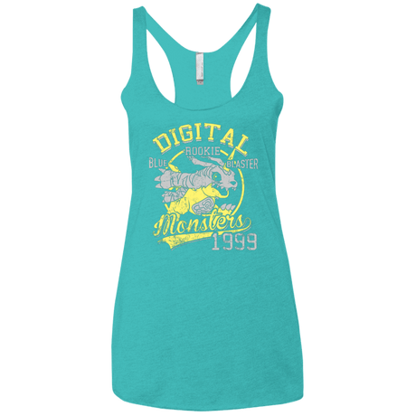 T-Shirts Tahiti Blue / X-Small Blue Blaster Women's Triblend Racerback Tank