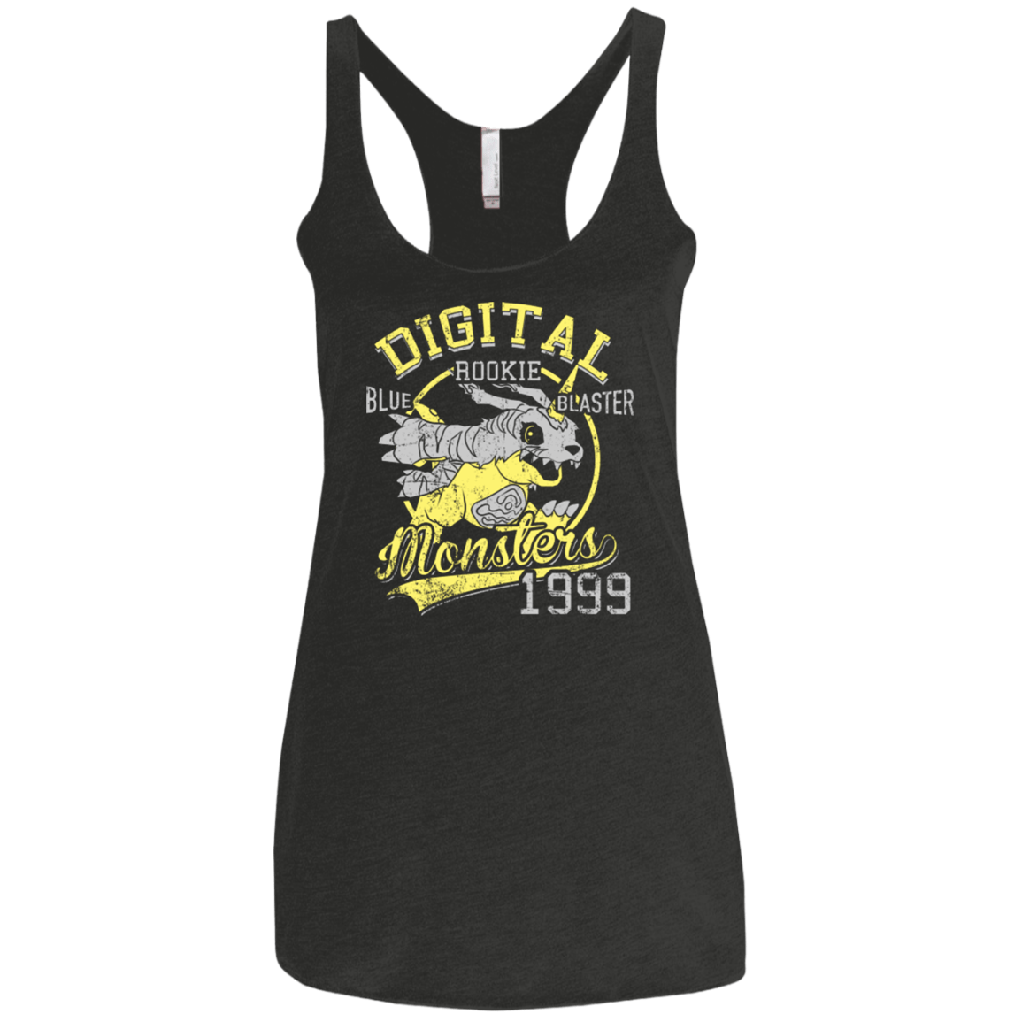 T-Shirts Vintage Black / X-Small Blue Blaster Women's Triblend Racerback Tank