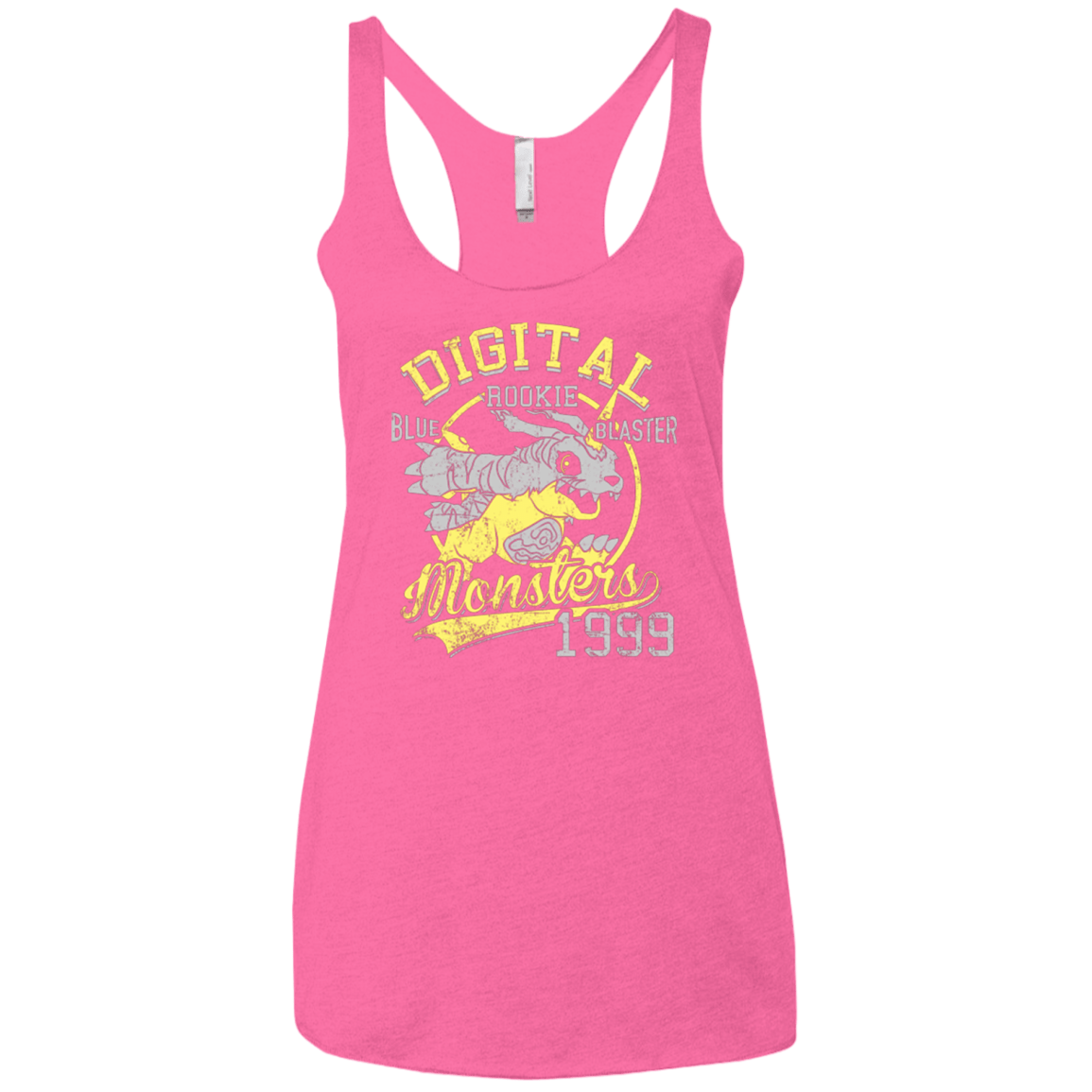 T-Shirts Vintage Pink / X-Small Blue Blaster Women's Triblend Racerback Tank