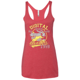 T-Shirts Vintage Red / X-Small Blue Blaster Women's Triblend Racerback Tank