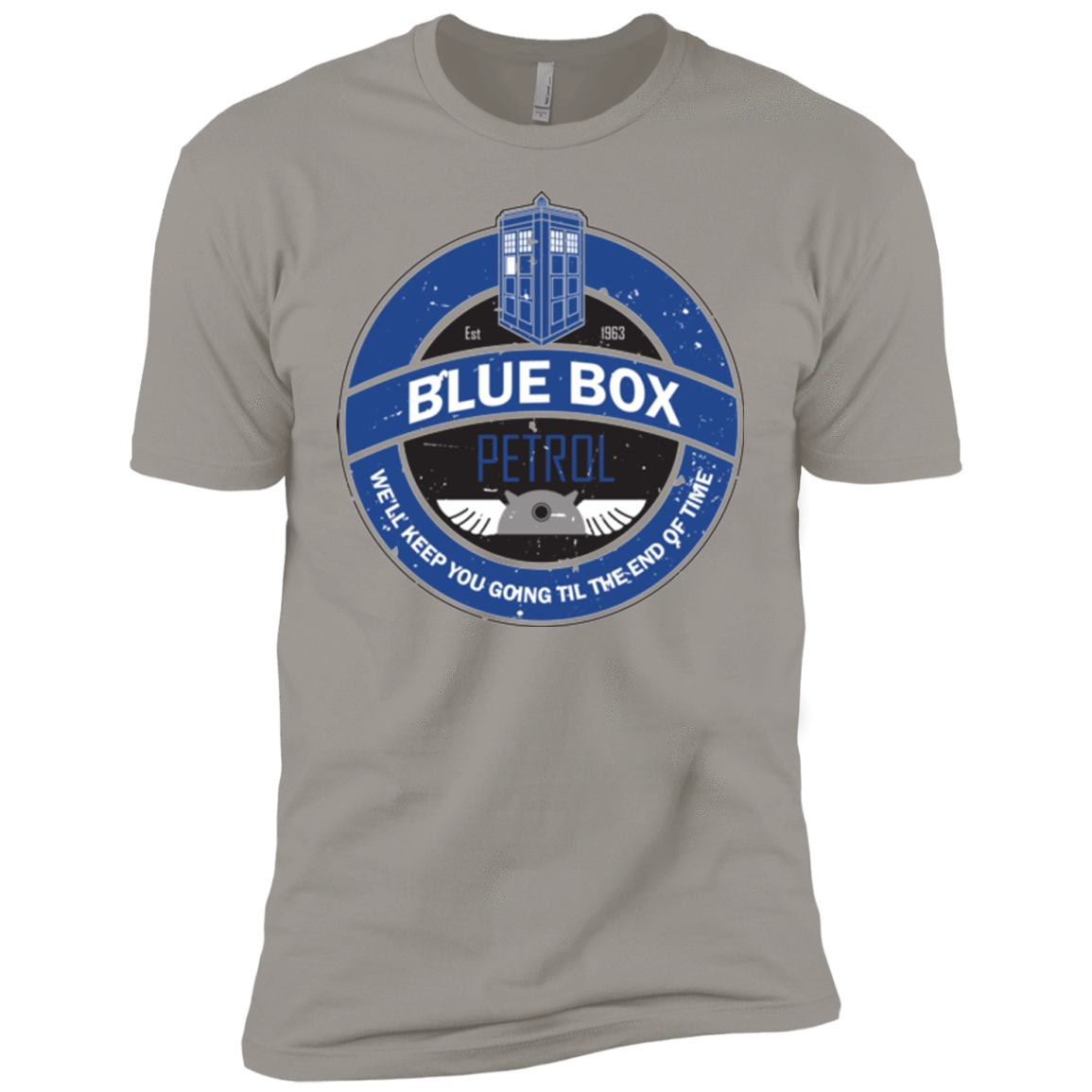 T-Shirts Light Grey / YXS Blue Box V7(1) Boys Premium T-Shirt