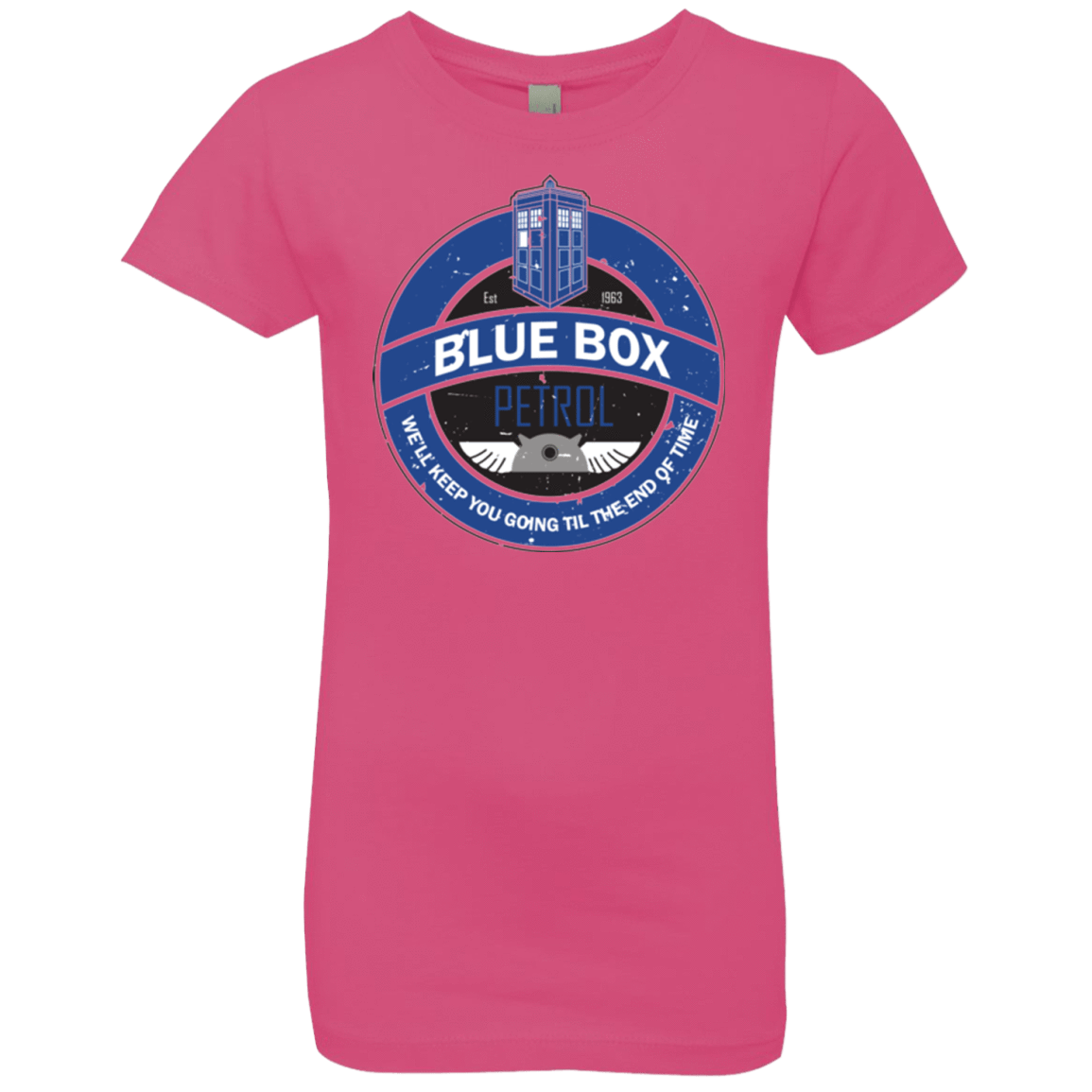 T-Shirts Hot Pink / YXS Blue Box V7(1) Girls Premium T-Shirt