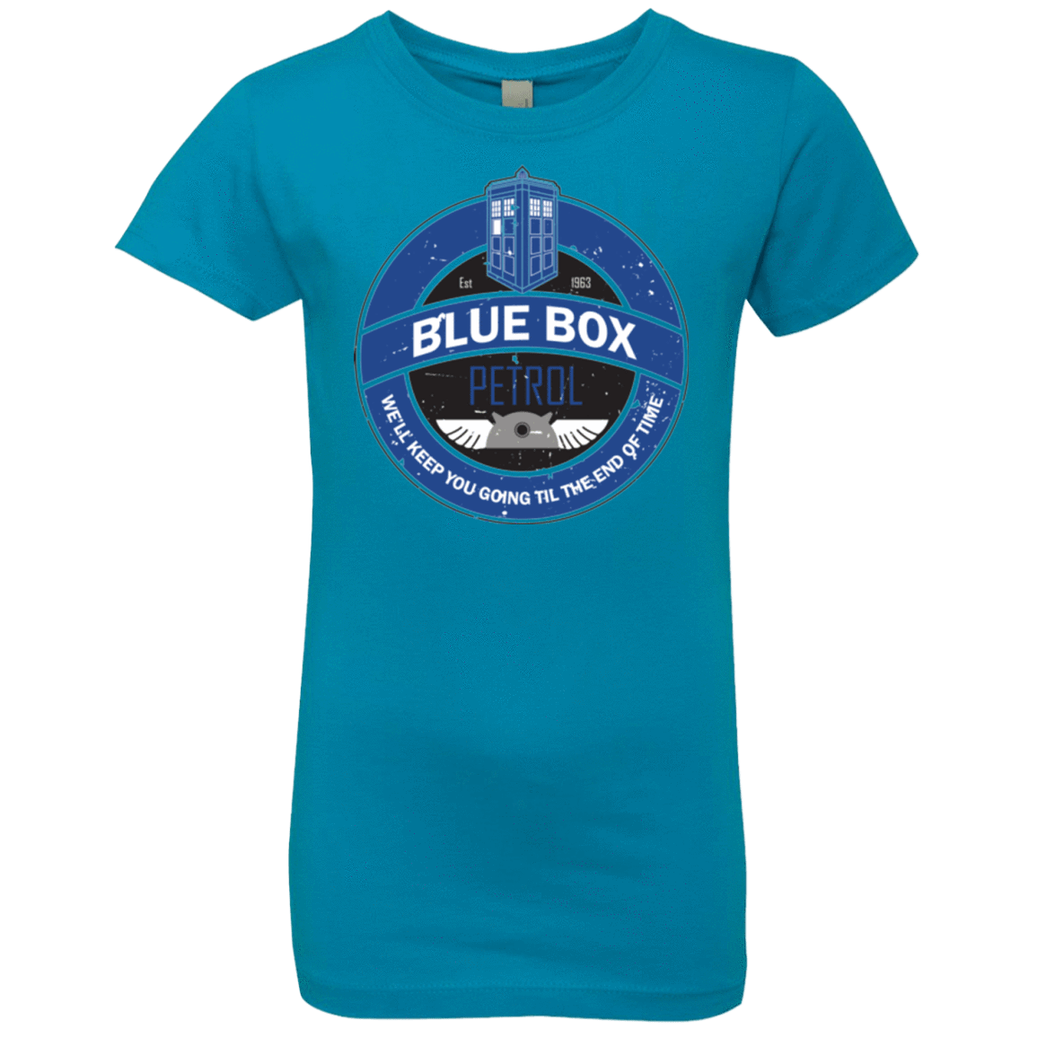 T-Shirts Turquoise / YXS Blue Box V7(1) Girls Premium T-Shirt
