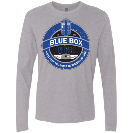 T-Shirts Heather Grey / Small Blue Box V7(1) Men's Premium Long Sleeve