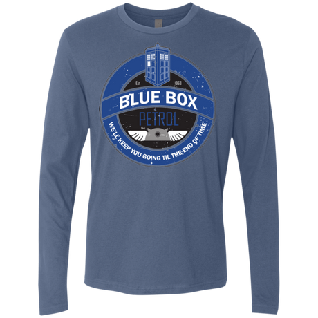 T-Shirts Indigo / Small Blue Box V7(1) Men's Premium Long Sleeve