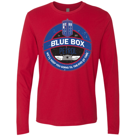T-Shirts Red / Small Blue Box V7(1) Men's Premium Long Sleeve