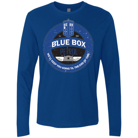 T-Shirts Royal / Small Blue Box V7(1) Men's Premium Long Sleeve