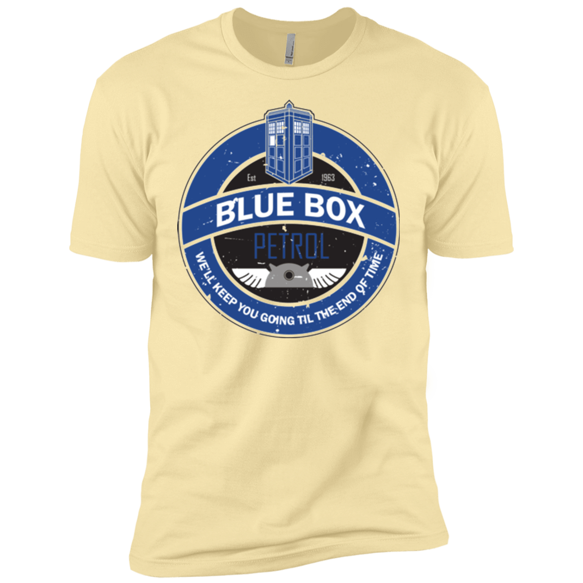 T-Shirts Banana Cream / X-Small Blue Box V7(1) Men's Premium T-Shirt