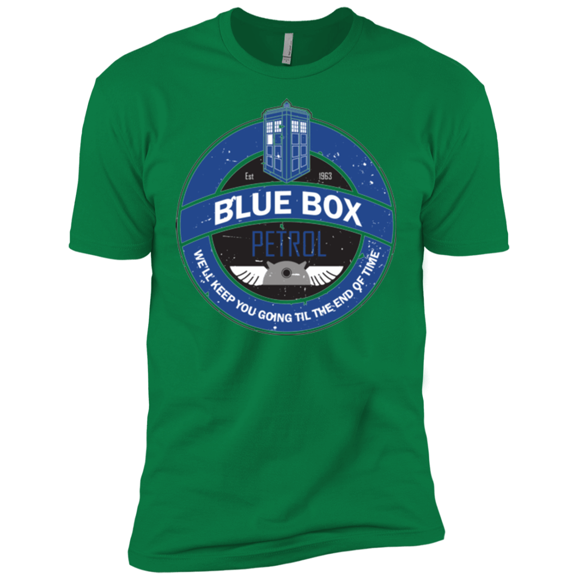 T-Shirts Kelly Green / X-Small Blue Box V7(1) Men's Premium T-Shirt