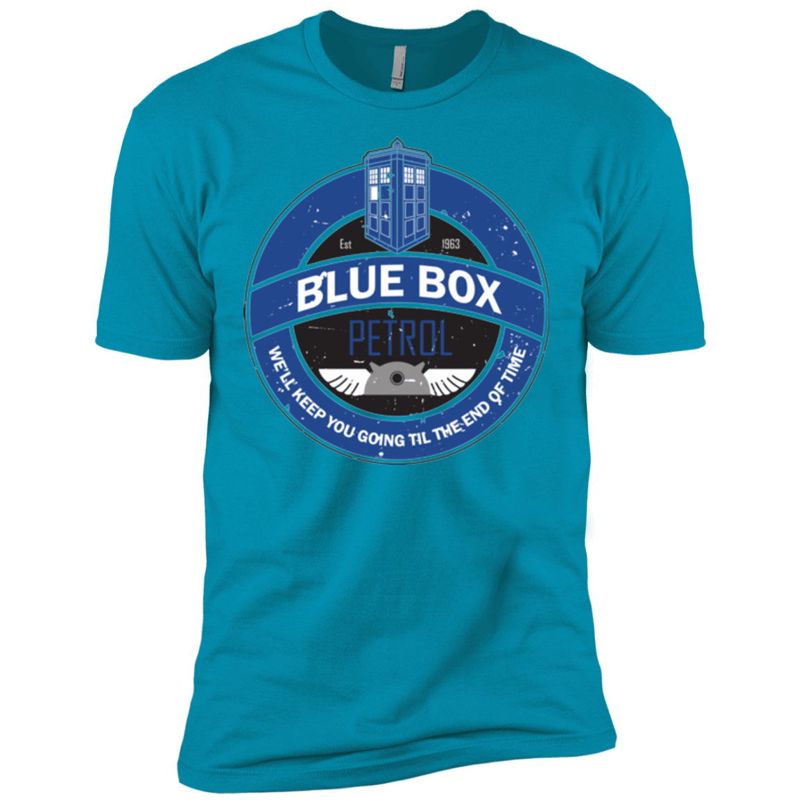 T-Shirts Turquoise / X-Small Blue Box V7(1) Men's Premium T-Shirt