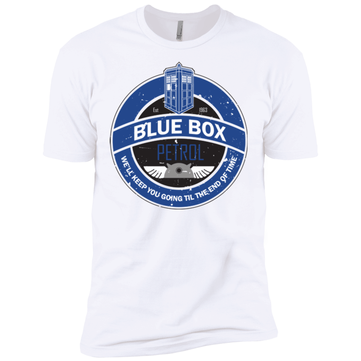 T-Shirts White / X-Small Blue Box V7(1) Men's Premium T-Shirt