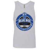 T-Shirts Heather Grey / Small Blue Box V7(1) Men's Premium Tank Top