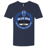 T-Shirts Midnight Navy / X-Small Blue Box V7(1) Men's Premium V-Neck
