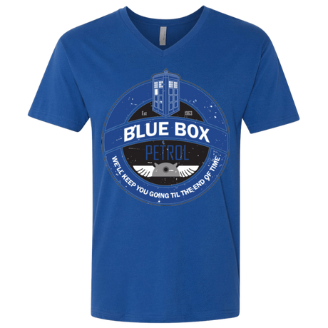 T-Shirts Royal / X-Small Blue Box V7(1) Men's Premium V-Neck