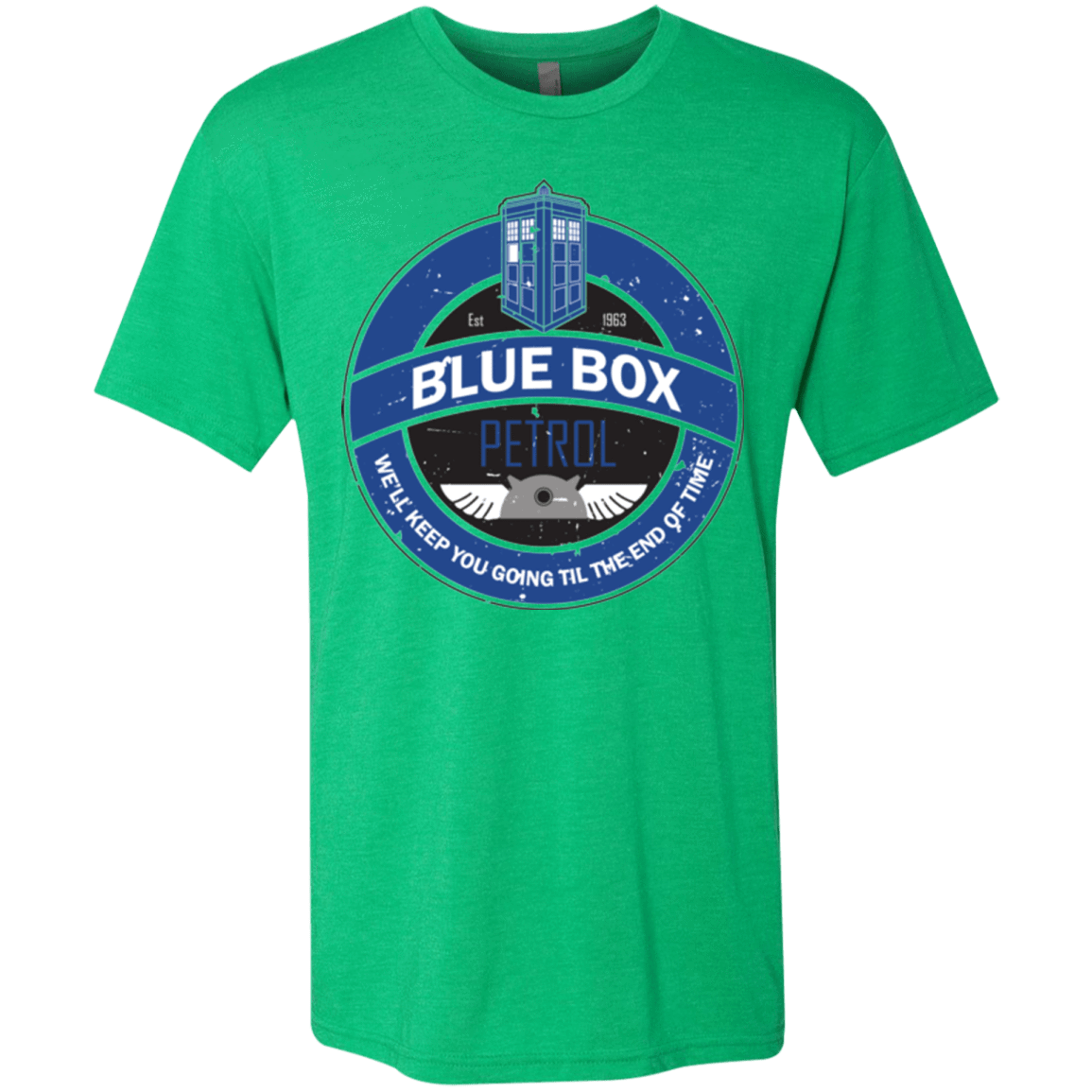 T-Shirts Envy / Small Blue Box V7(1) Men's Triblend T-Shirt