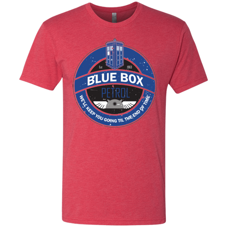 T-Shirts Vintage Red / Small Blue Box V7(1) Men's Triblend T-Shirt