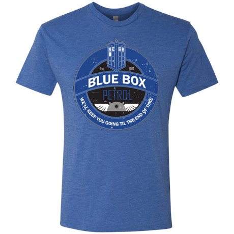 T-Shirts Vintage Royal / Small Blue Box V7(1) Men's Triblend T-Shirt