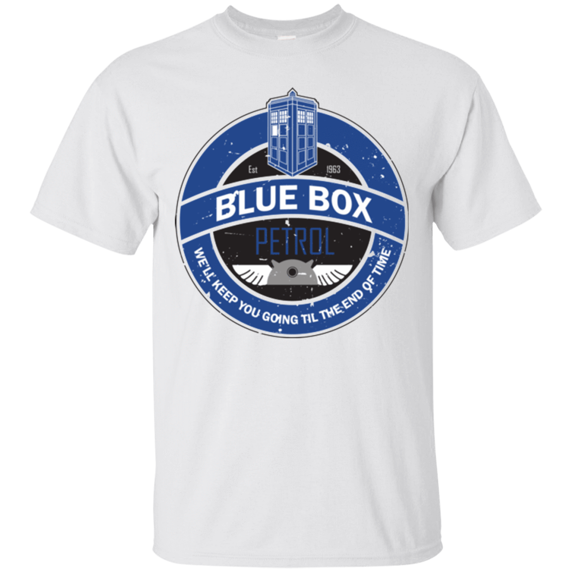T-Shirts White / Small Blue Box V7(1) T-Shirt