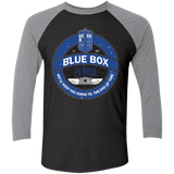 T-Shirts Vintage Black/Premium Heather / X-Small Blue Box V7(1) Triblend 3/4 Sleeve