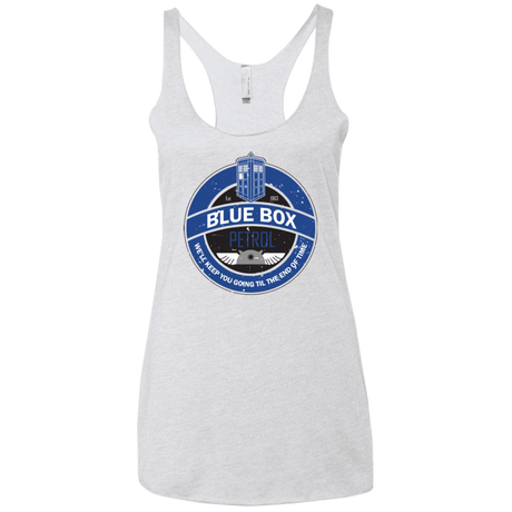 T-Shirts Heather White / X-Small Blue Box V7(1) Women's Triblend Racerback Tank