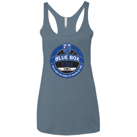 T-Shirts Indigo / X-Small Blue Box V7(1) Women's Triblend Racerback Tank