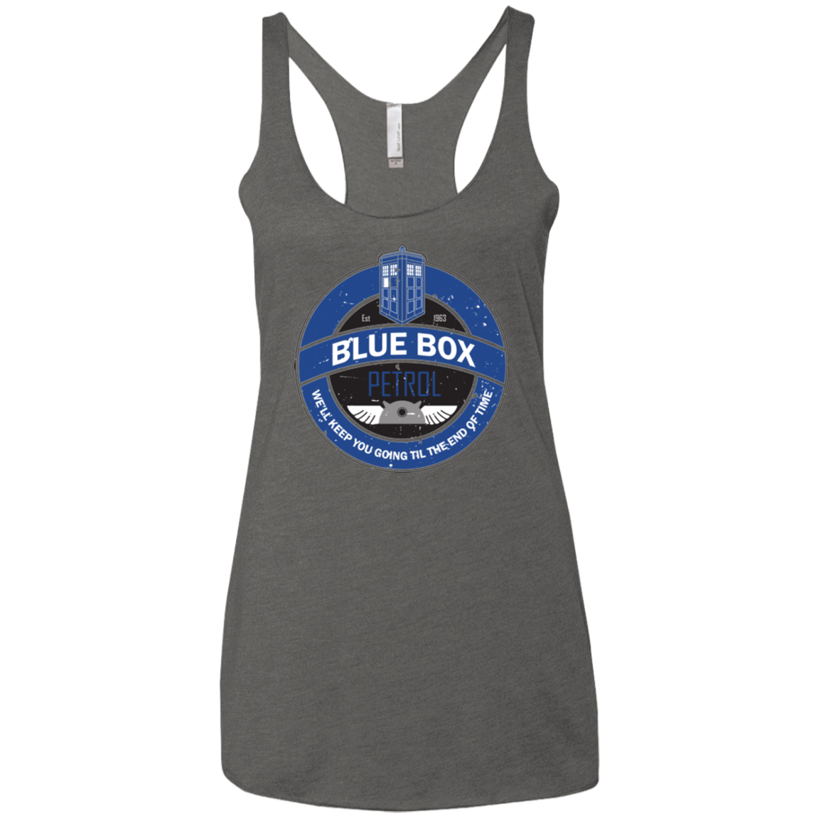 T-Shirts Premium Heather / X-Small Blue Box V7(1) Women's Triblend Racerback Tank
