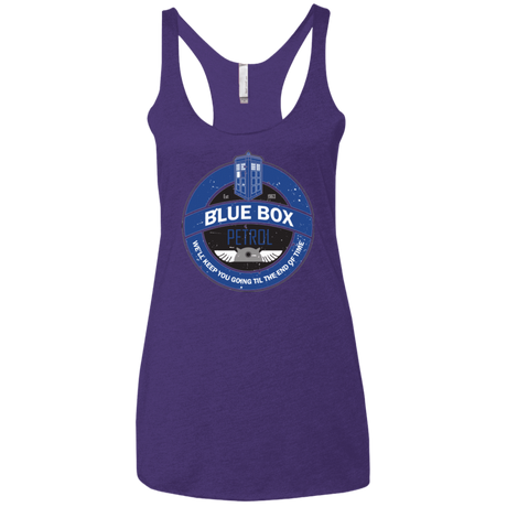 T-Shirts Purple / X-Small Blue Box V7(1) Women's Triblend Racerback Tank