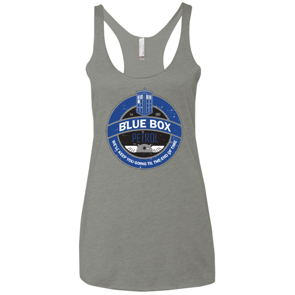 T-Shirts Venetian Grey / X-Small Blue Box V7(1) Women's Triblend Racerback Tank