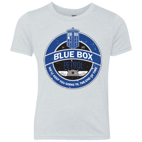 T-Shirts Heather White / YXS Blue Box V7(1) Youth Triblend T-Shirt