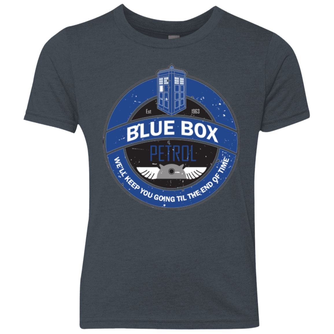 T-Shirts Vintage Navy / YXS Blue Box V7(1) Youth Triblend T-Shirt