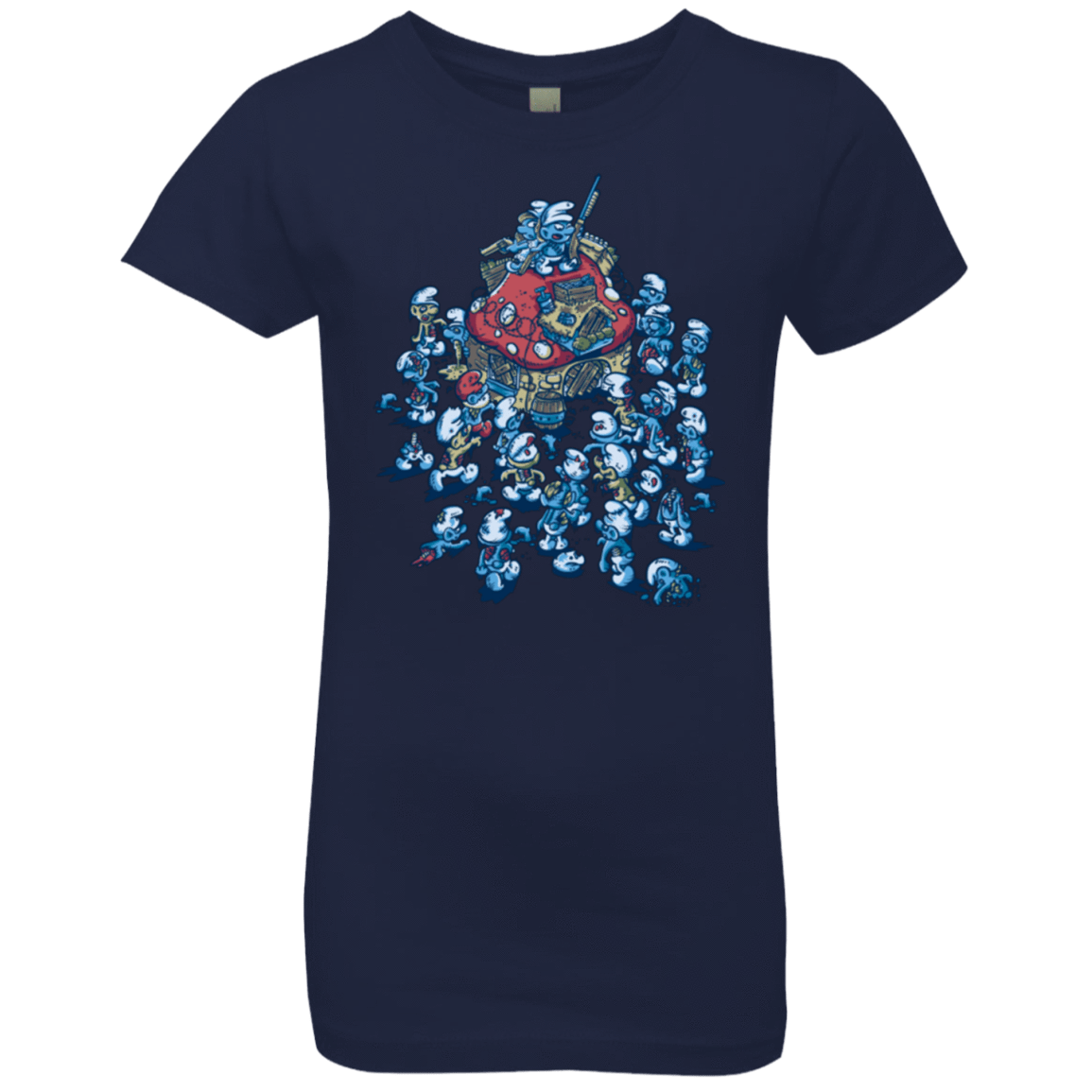 T-Shirts Midnight Navy / YXS BLUE HORDE Girls Premium T-Shirt