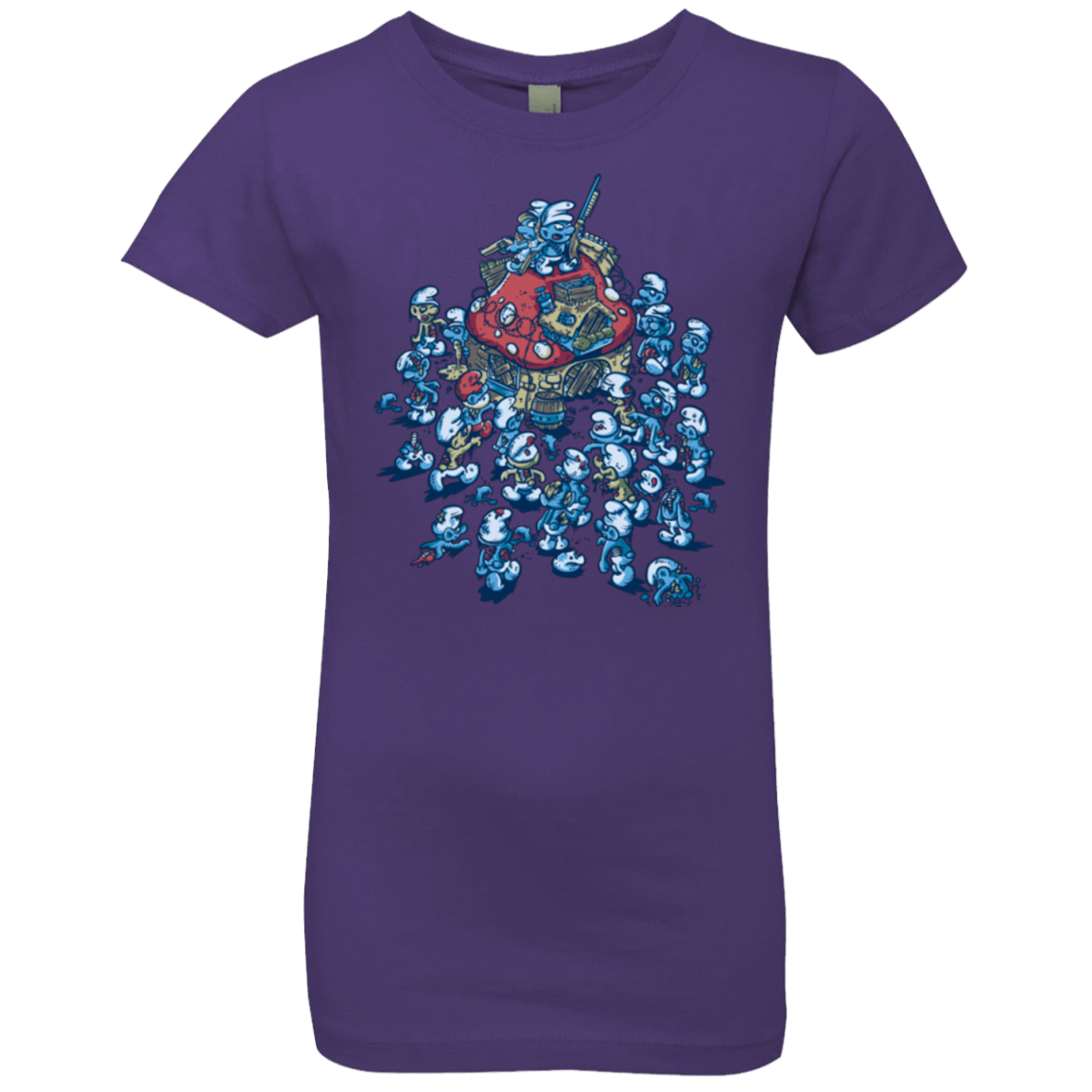 T-Shirts Purple Rush / YXS BLUE HORDE Girls Premium T-Shirt